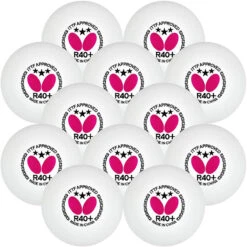 Butterfly R40+ 3 Star Table Tennis Balls 12 Pack -Sport Pro Shop it100198 3